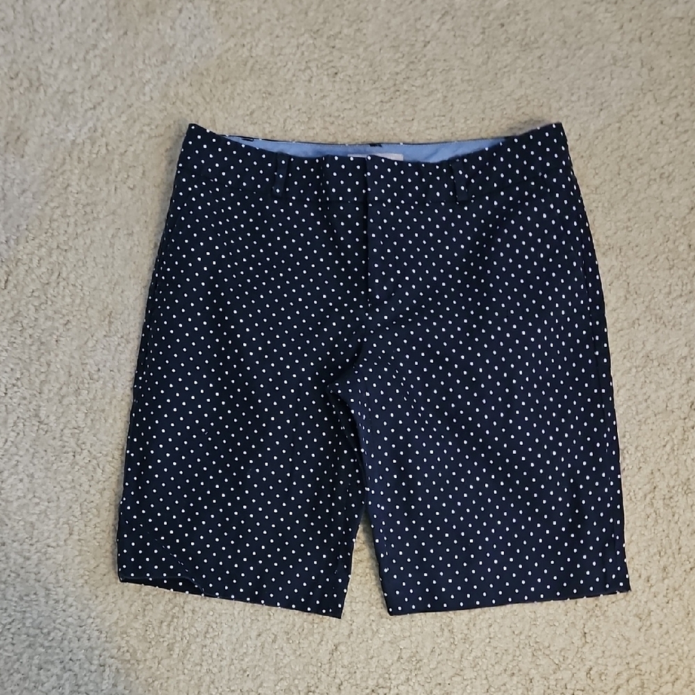 Banana Republic Dark Blue Polka Dot Shorts
